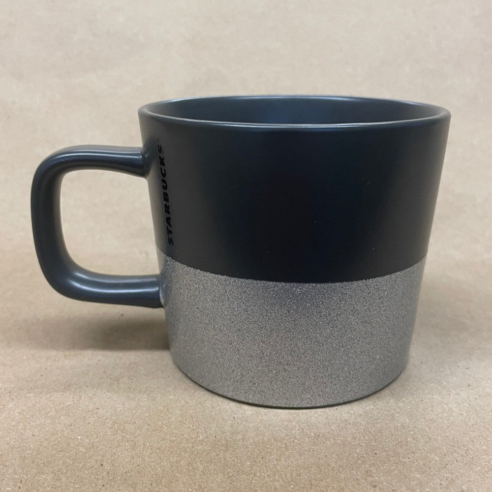 Starbucks Matte Black and Silver Glitter Mug-2018